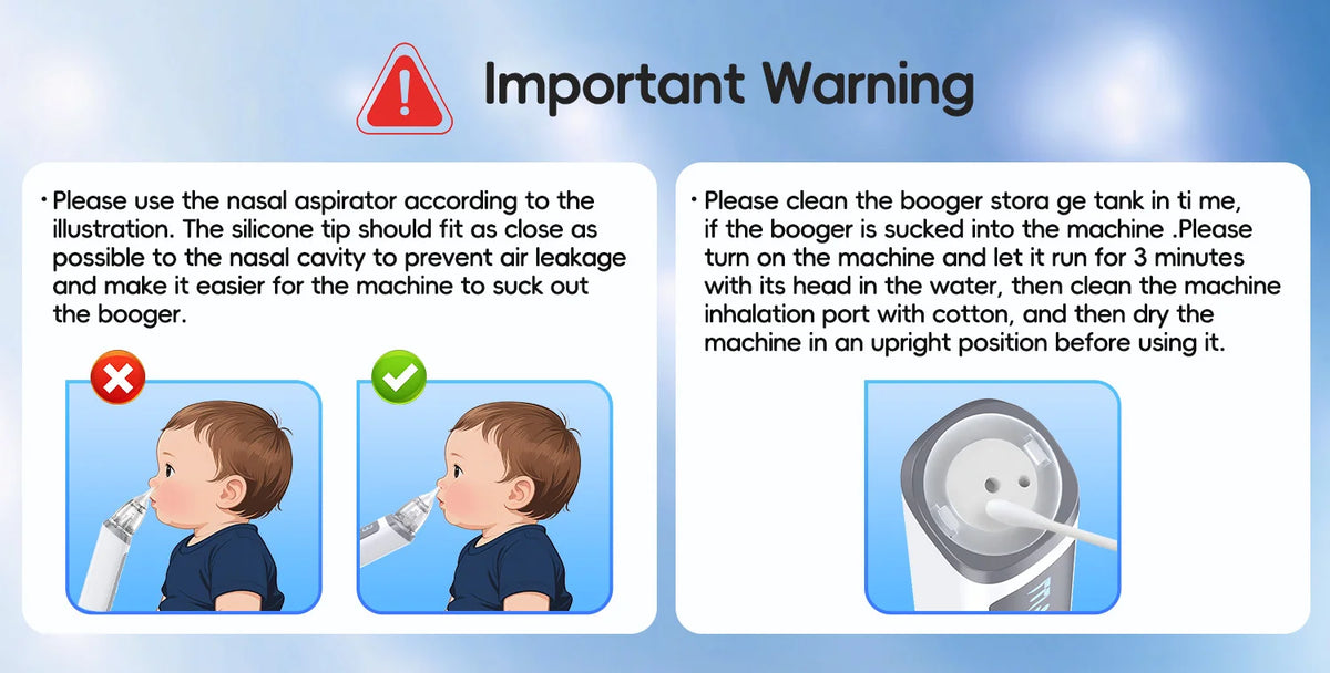 Electric Nasal Aspirator with Music and Adjustable Suction for Babies