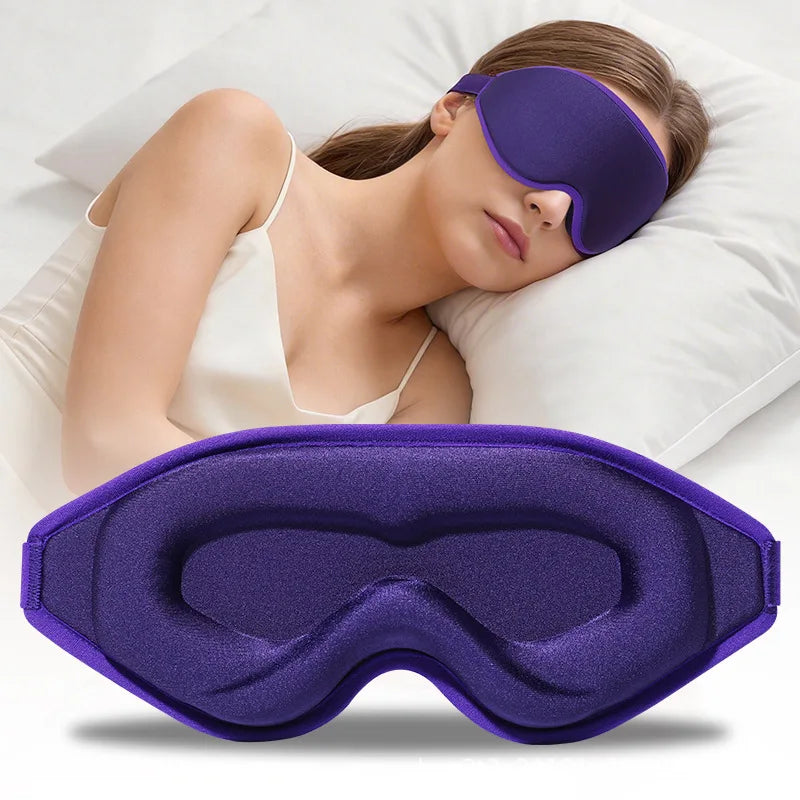 3D Memory Foam Contoured Sleep Mask for Total Light Blockout and Comfort - 14