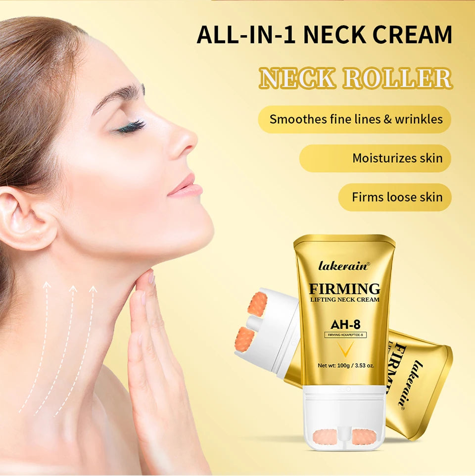 Firming and Lifting Neck Cream with Roller Applicator for Smooth Skin - 9