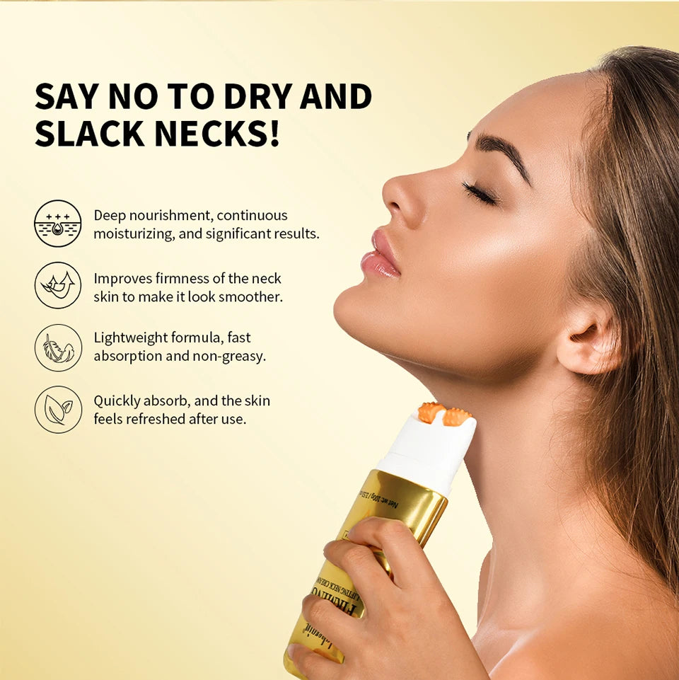 Firming and Lifting Neck Cream with Roller Applicator for Smooth Skin - 8