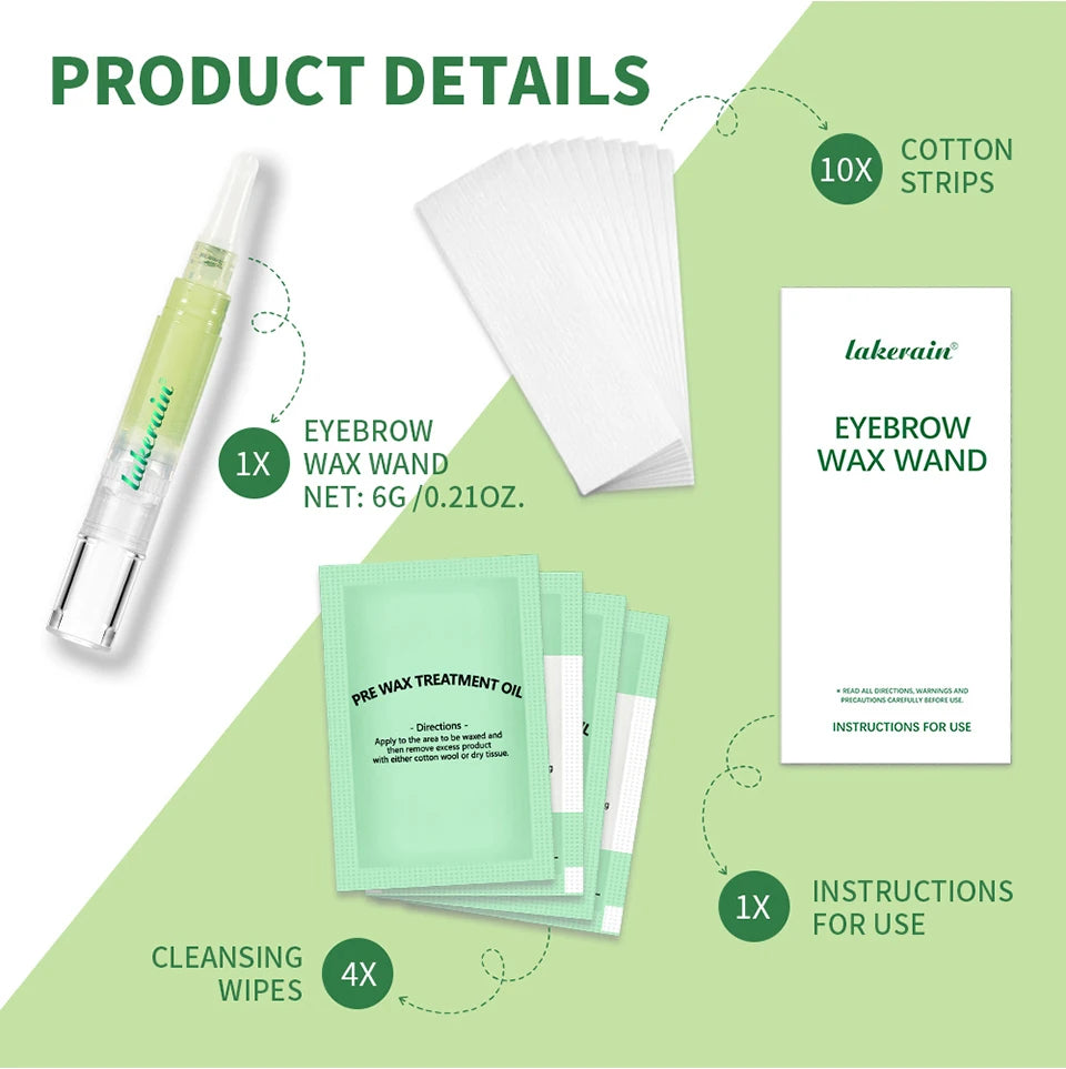 Precision Eyebrow Wax Wand for Easy At-Home Hair Removal