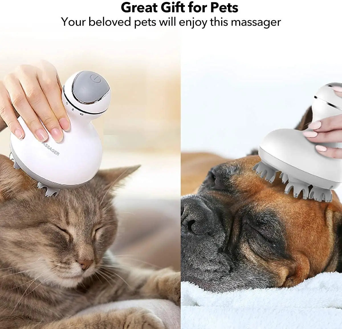 Electric Cordless Scalp Massager for Stress Relief and Hair Growth