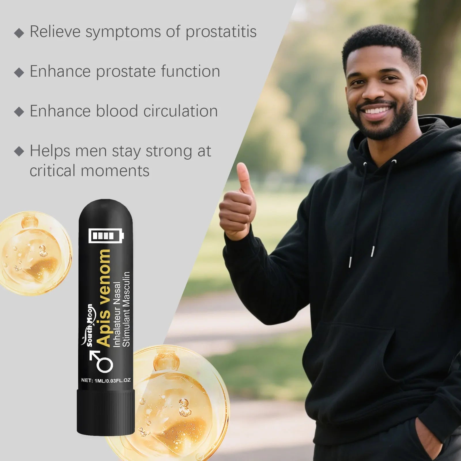 Energy and Charisma Nasal Inhaler for Men Daily Vitality Support - 19