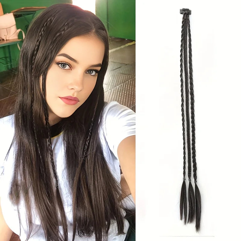 22-Inch Clip-In Braided Hair Extensions for Instant Volume - 9