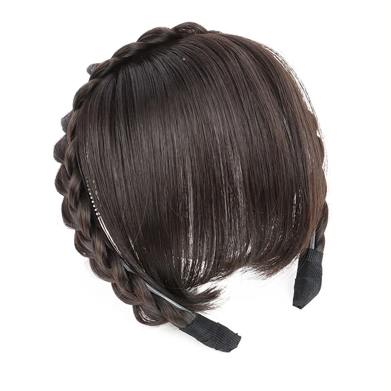 Seamless Synthetic Headband Hair Bangs for Instant Hair Styling - 8
