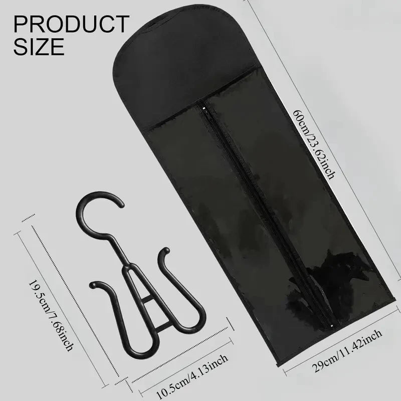 Protective Wig Storage Bag with Hanging Organizer for Easy Care - 8