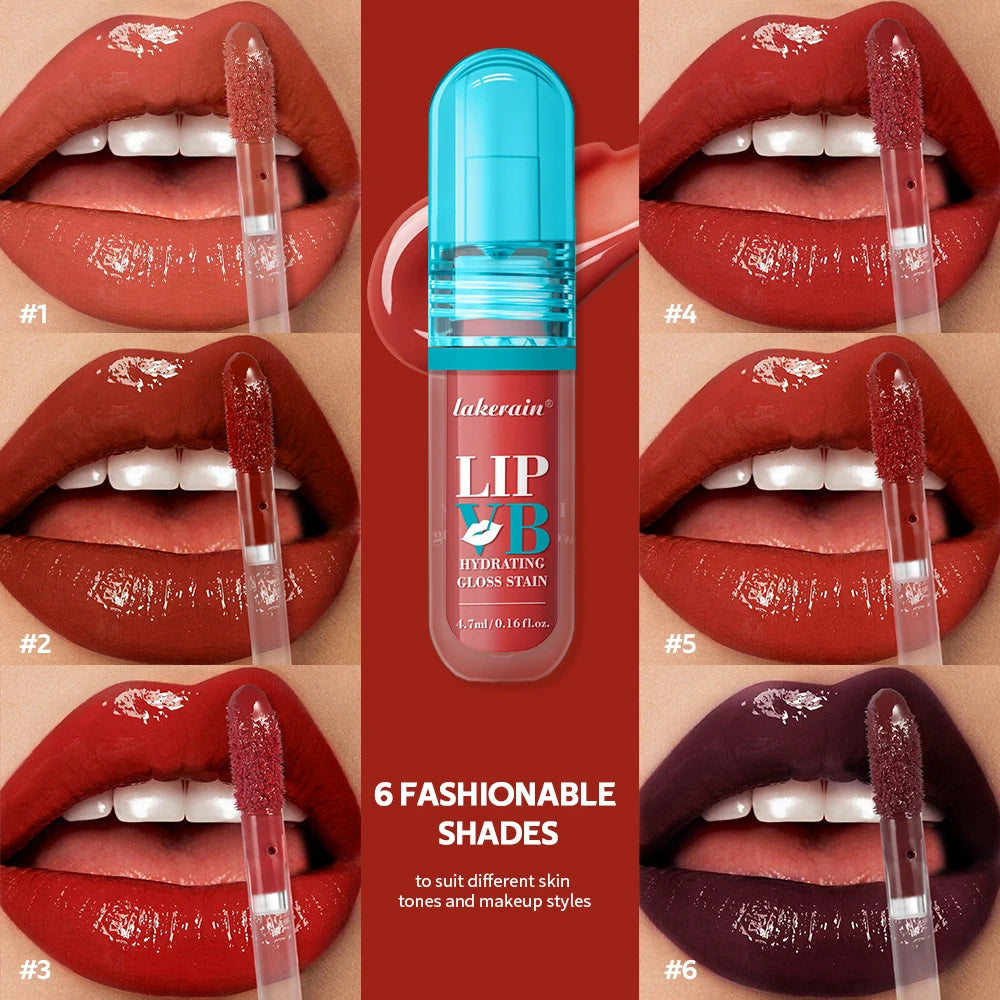 Hydrating Gloss Lip Stain with Vanilla Flavor for Long-Lasting Moisture