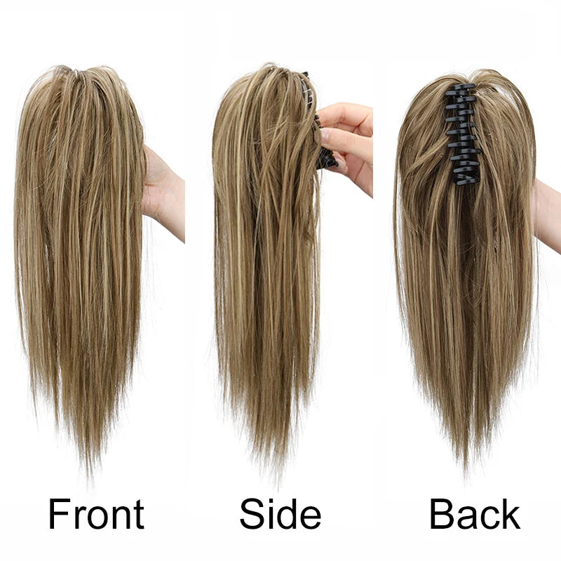 14-Inch Straight Ponytail Hair Extension Clip-In