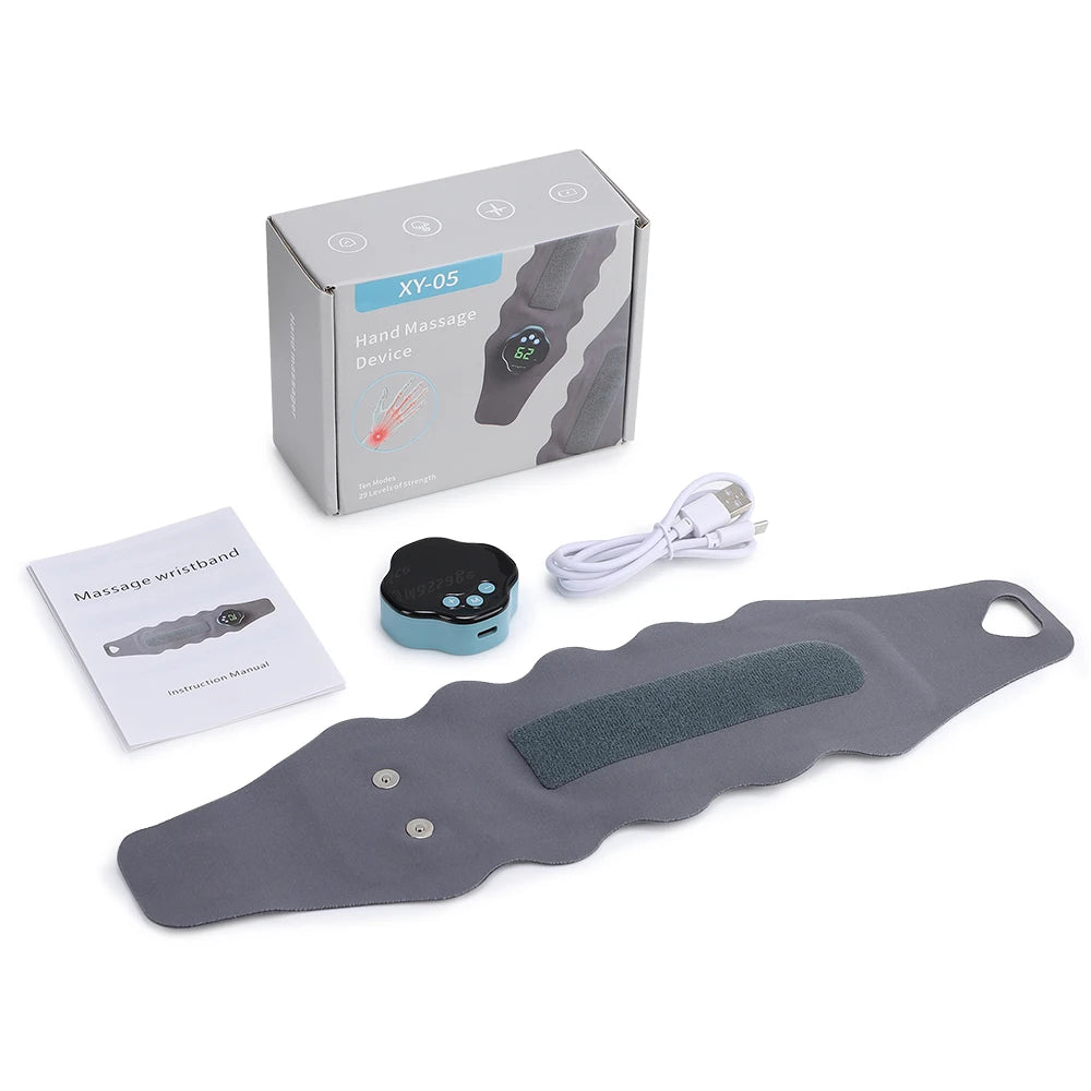 Electric Microcurrent Wrist Massager for Carpal Tunnel and Muscle Relief