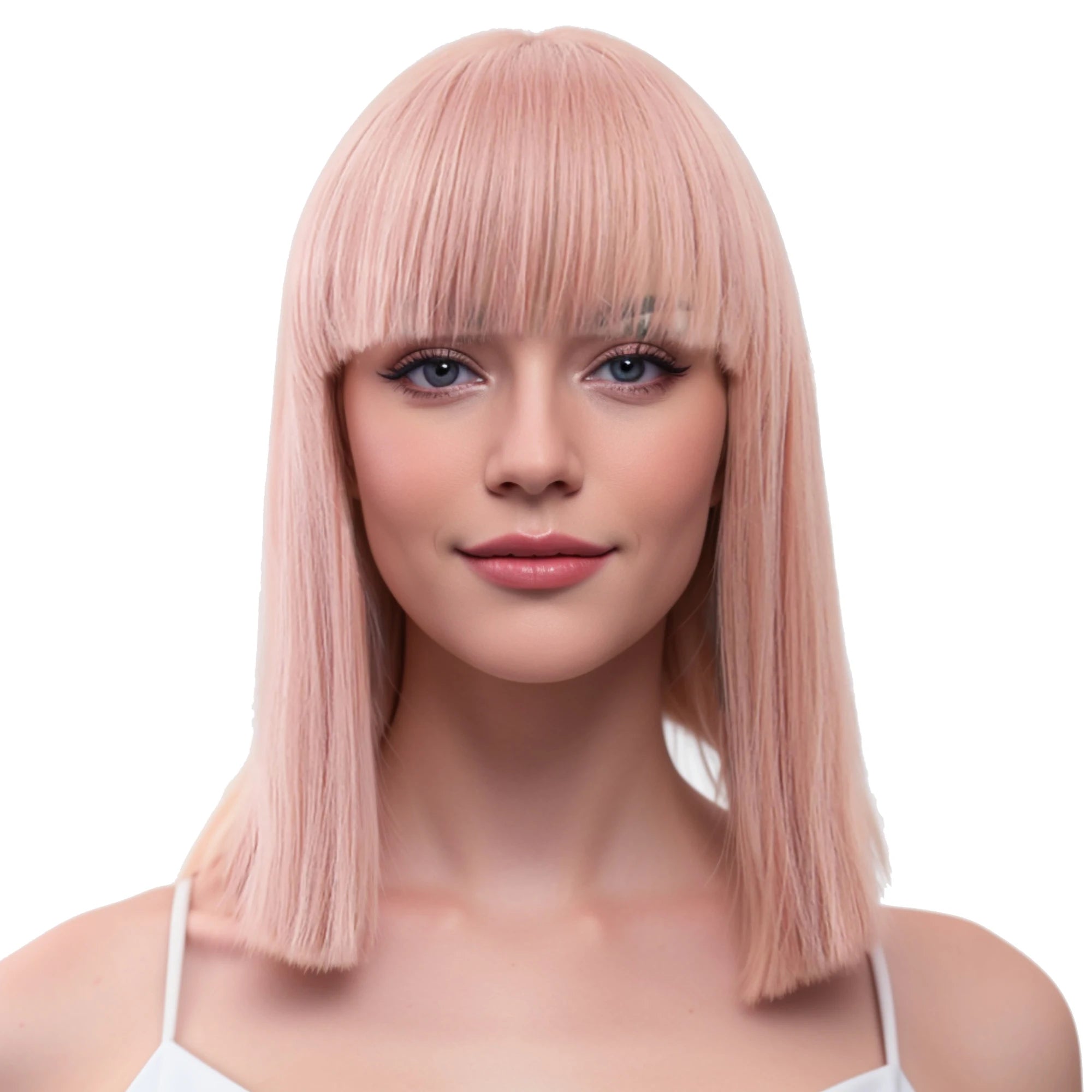 Short Straight Heat Resistant Synthetic Cosplay Wig - 6