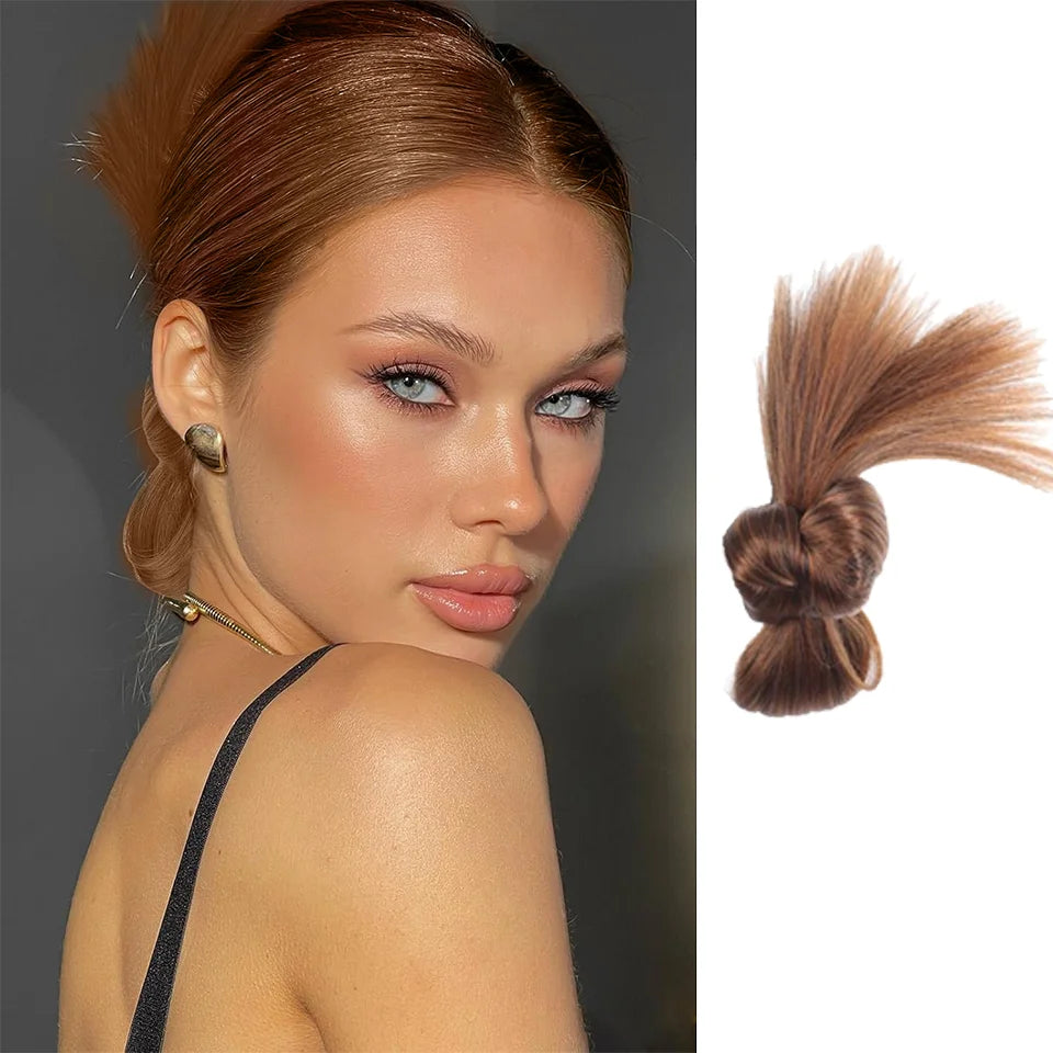 Messy Bun Claw Clip Hair Extension for Instant Volume - 9