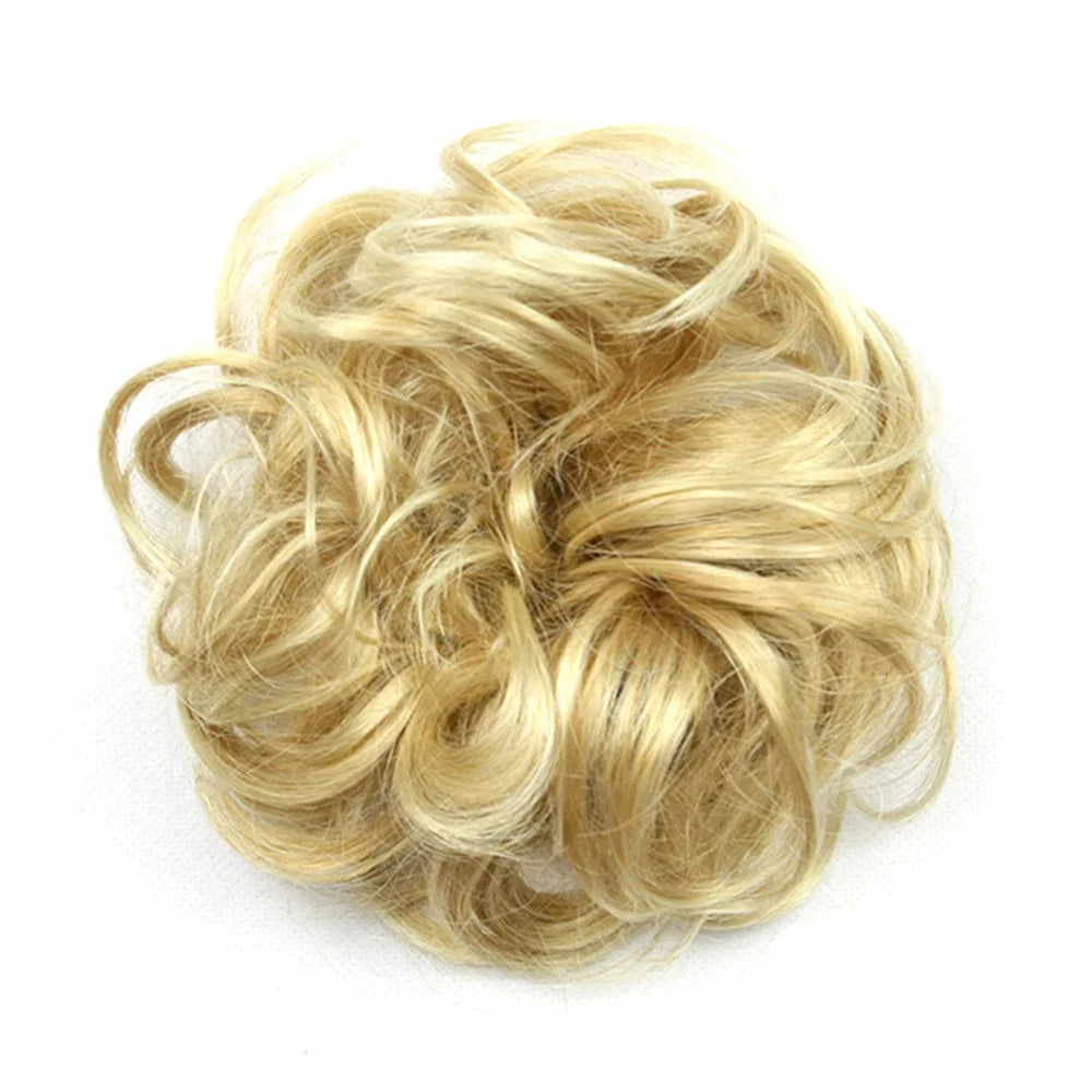 Messy Curly Hair Bun Extension for Instant Volume and Elegant Styles - 3