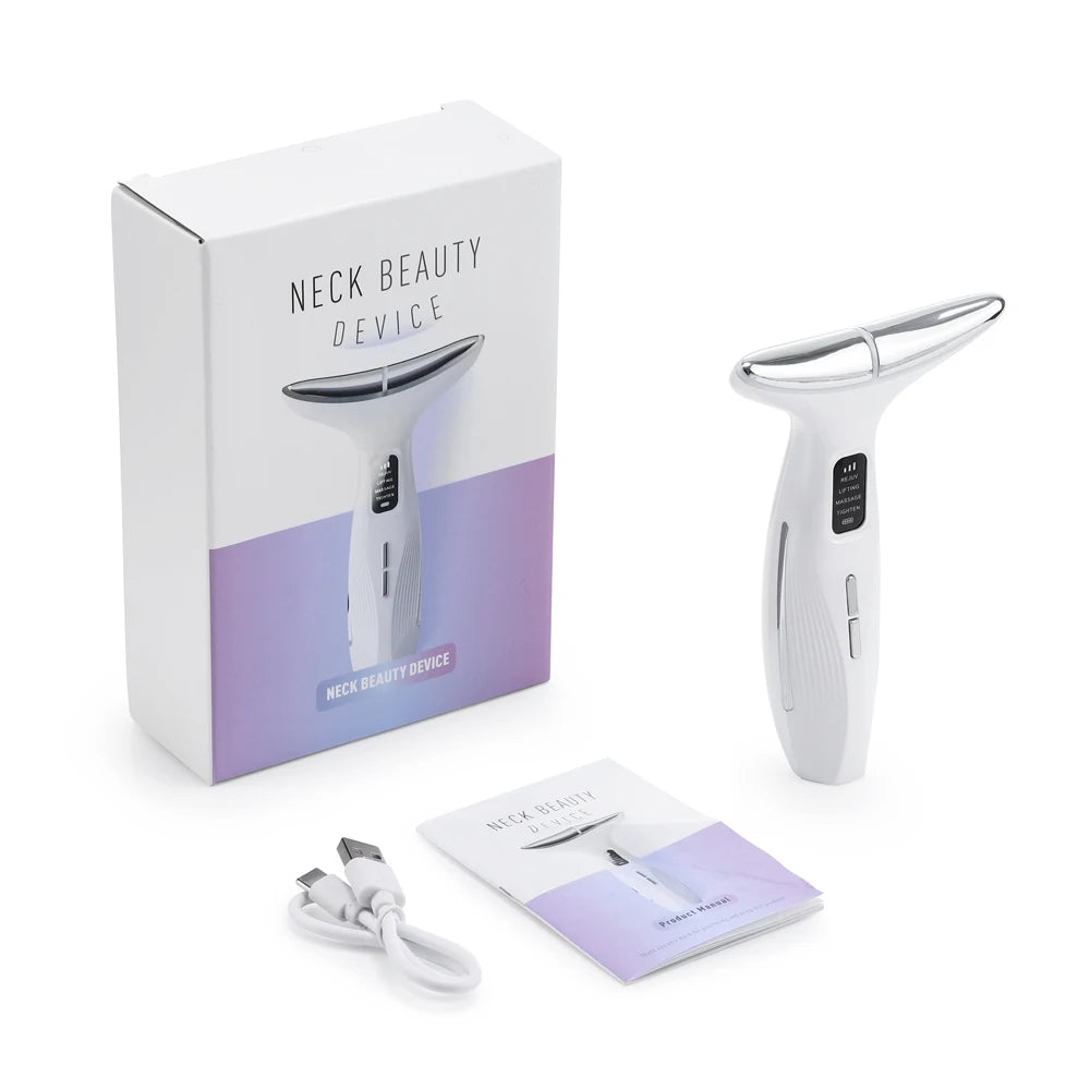 LED Facial and Neck Skin Tightening and Rejuvenation Massager - 25