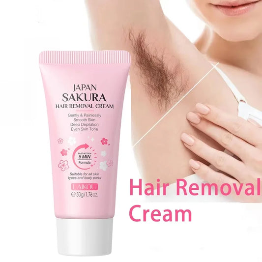 Painless Gentle Hair Removal Cream for Face and Body