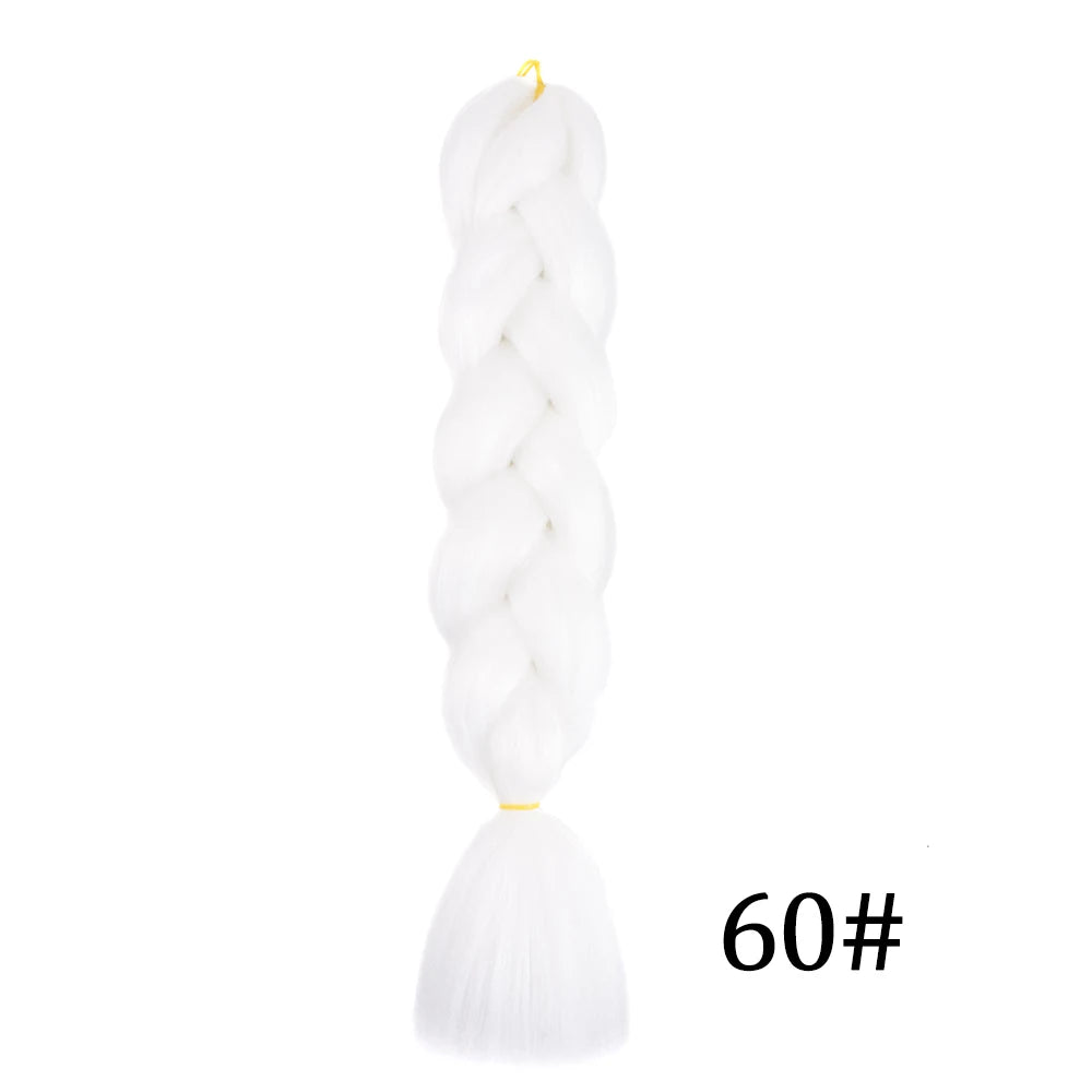 24-Inch Long Synthetic Jumbo Braiding Hair Extensions - 21