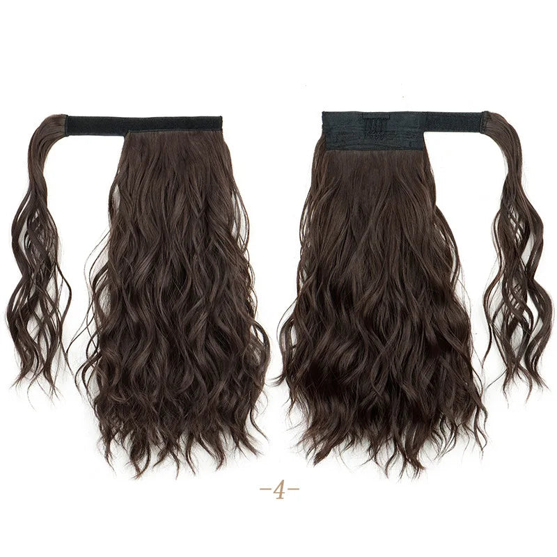 Short Curly Water Ripple Ponytail Hair Extension for Instant Volume - 15
