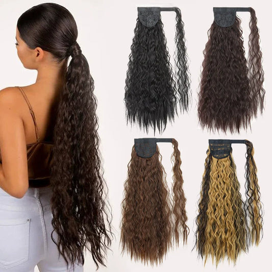 Curly Drawstring Ponytail Hair Extension for Instant Volume and Length