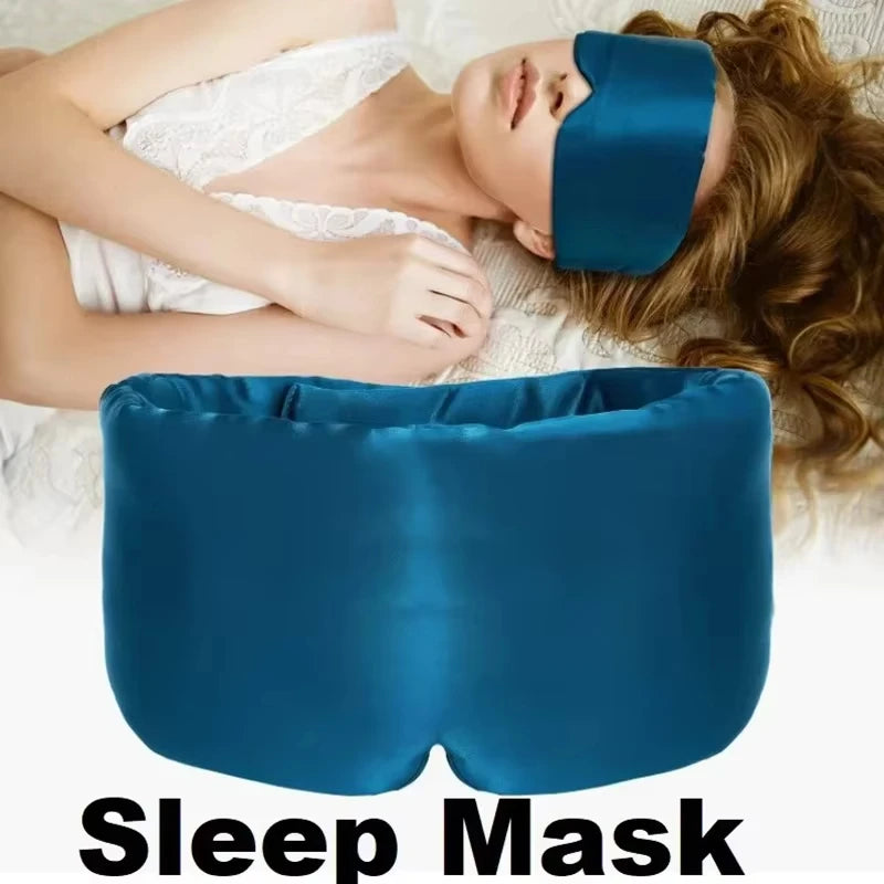 Silk Sleep Mask for Total Light Blocking and Comfortable Rest