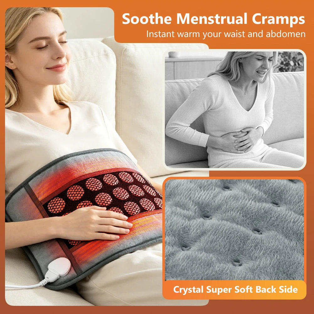 Electric Jade Stone Heating Pad for Pain Relief and Muscle Relaxation - 4