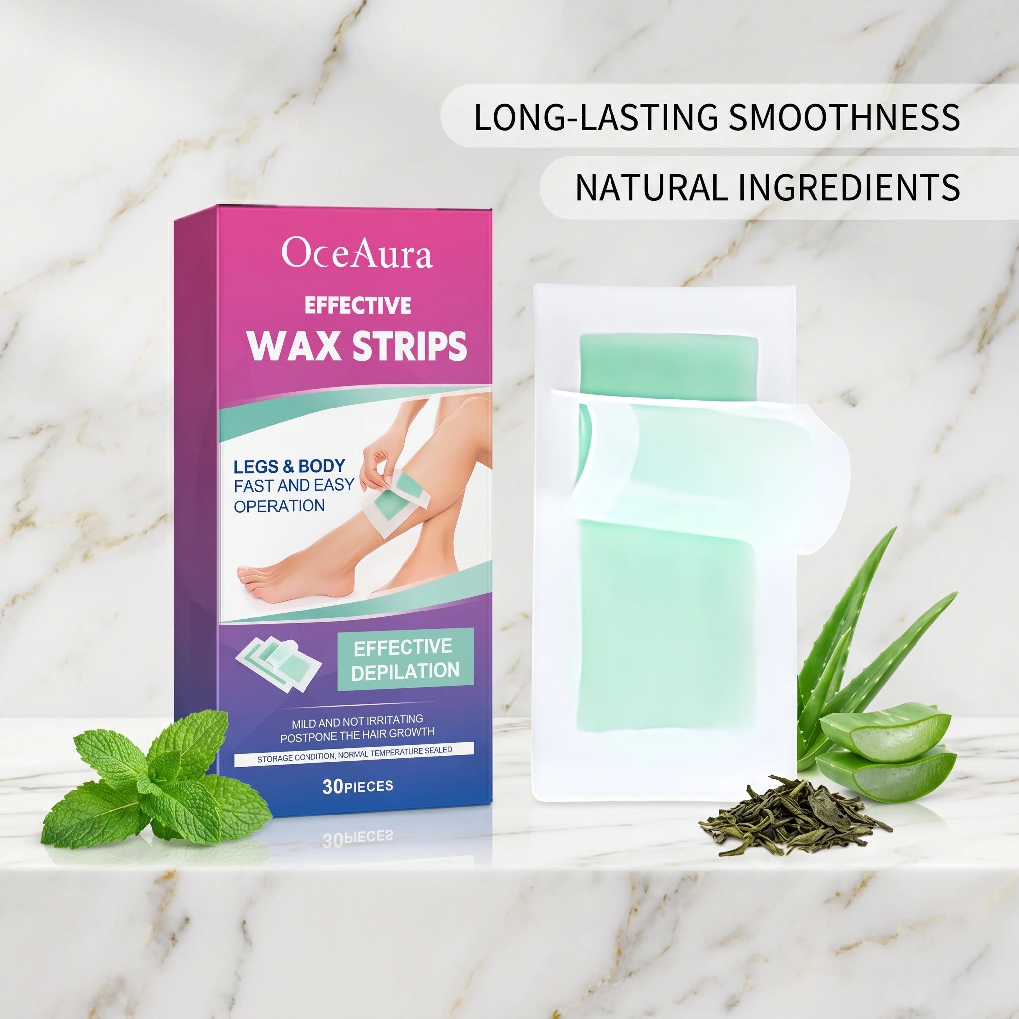 Pain-Free Full Body Hair Removal Wax Strips for Smooth Skin - 3