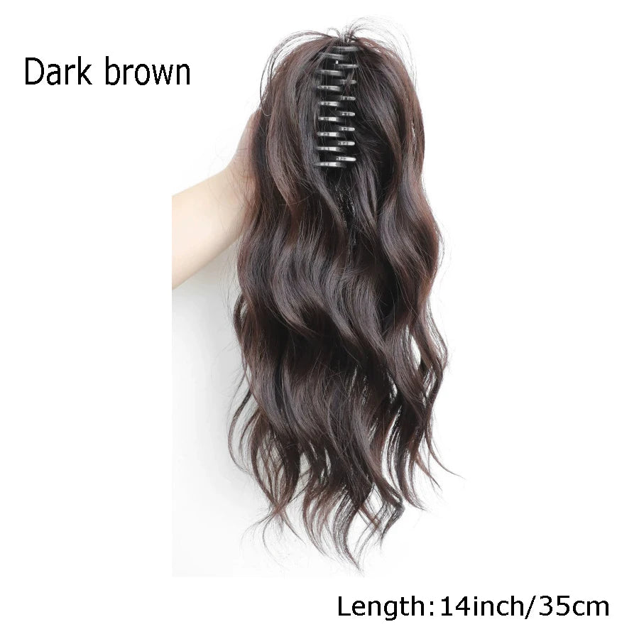 12 Inch Wavy Claw Clip Ponytail Hair Extension