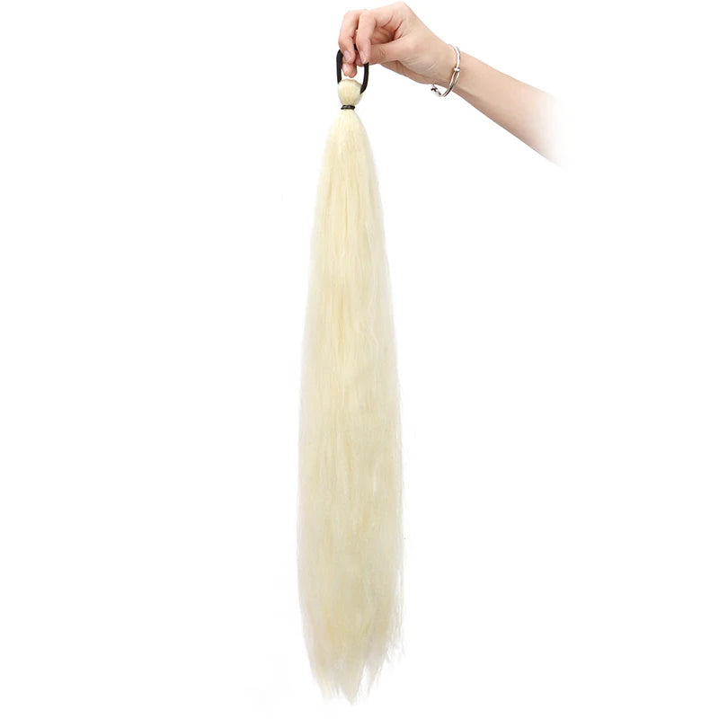 Synthetic Ombre Braided Ponytail Hair Extension for Women - 7