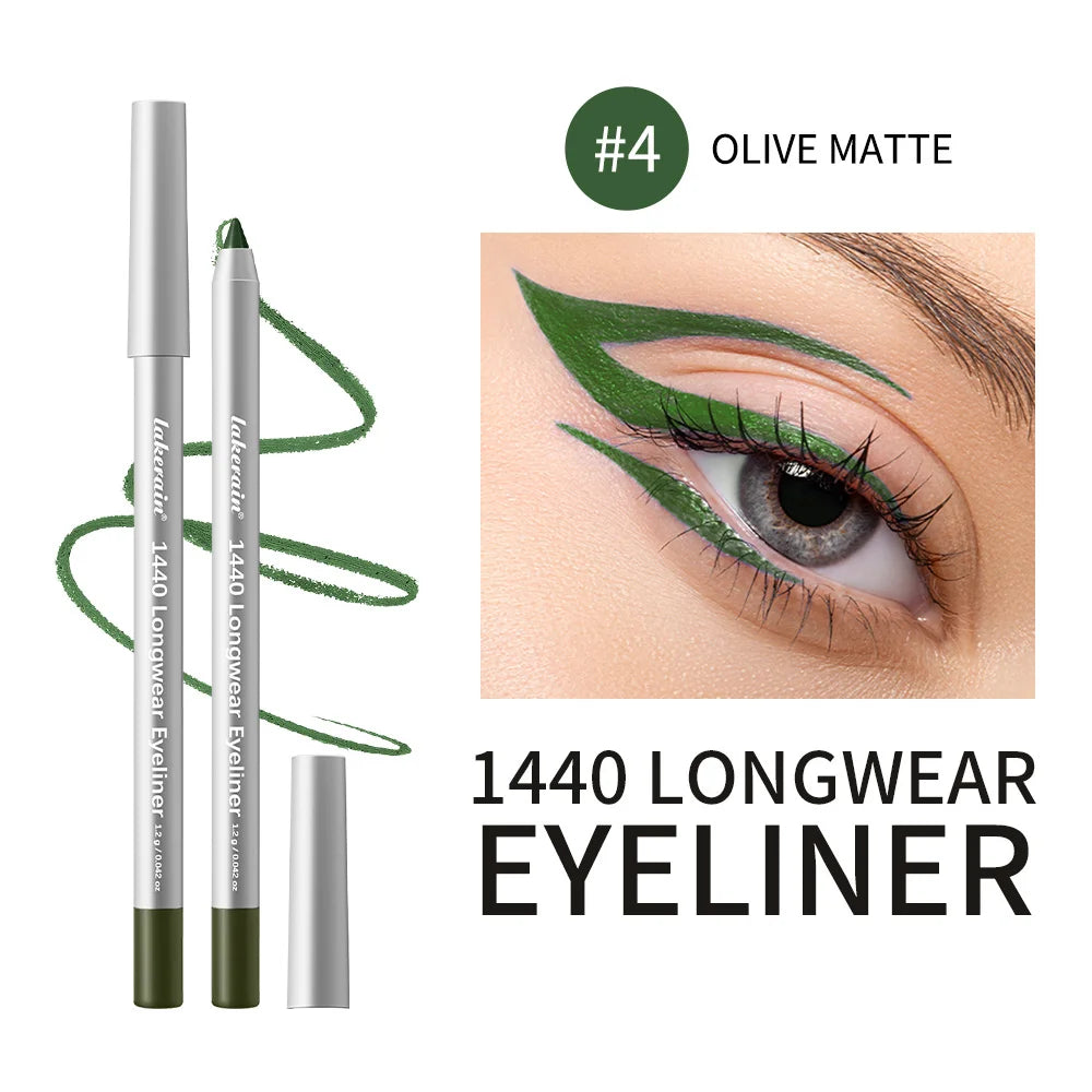Waterproof Long-Lasting Eyeliner Pencil for Precise Smokey Eye Makeup