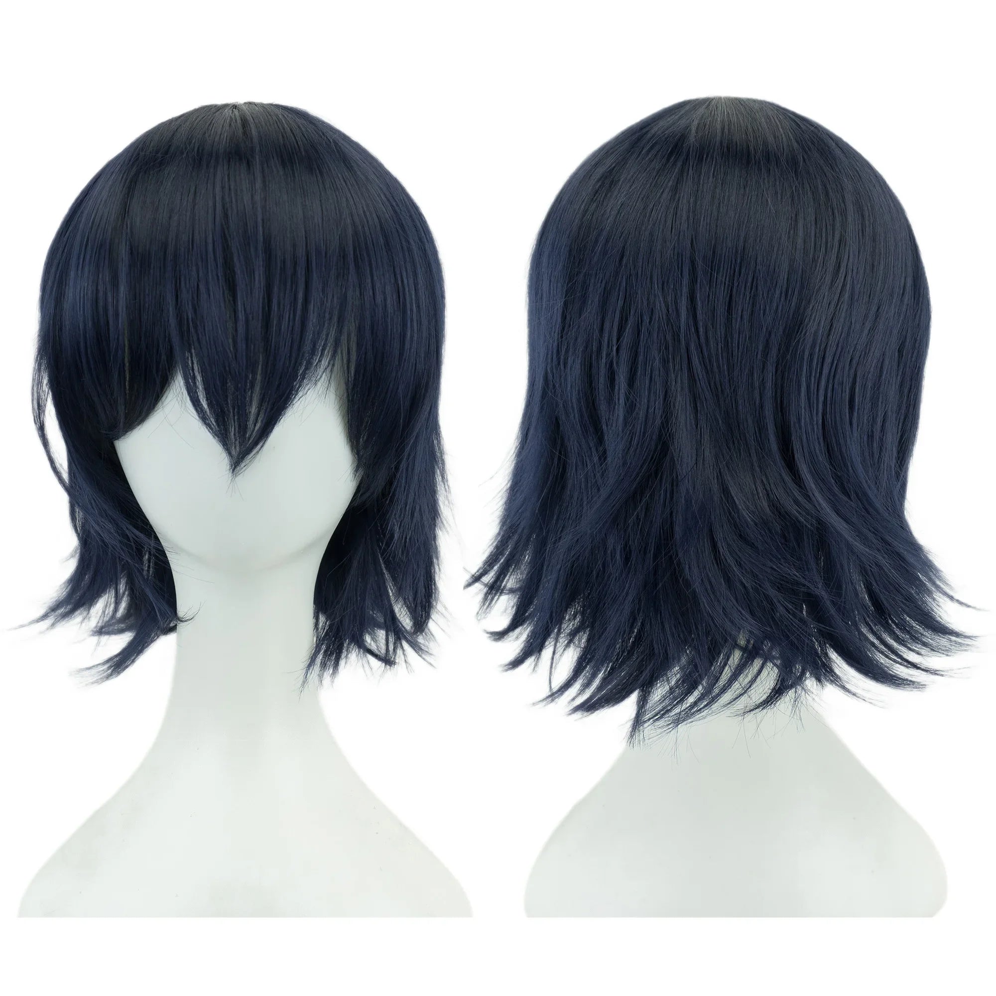 Short Curly Cosplay Bob Wig with Bangs for Costume Parties - 22