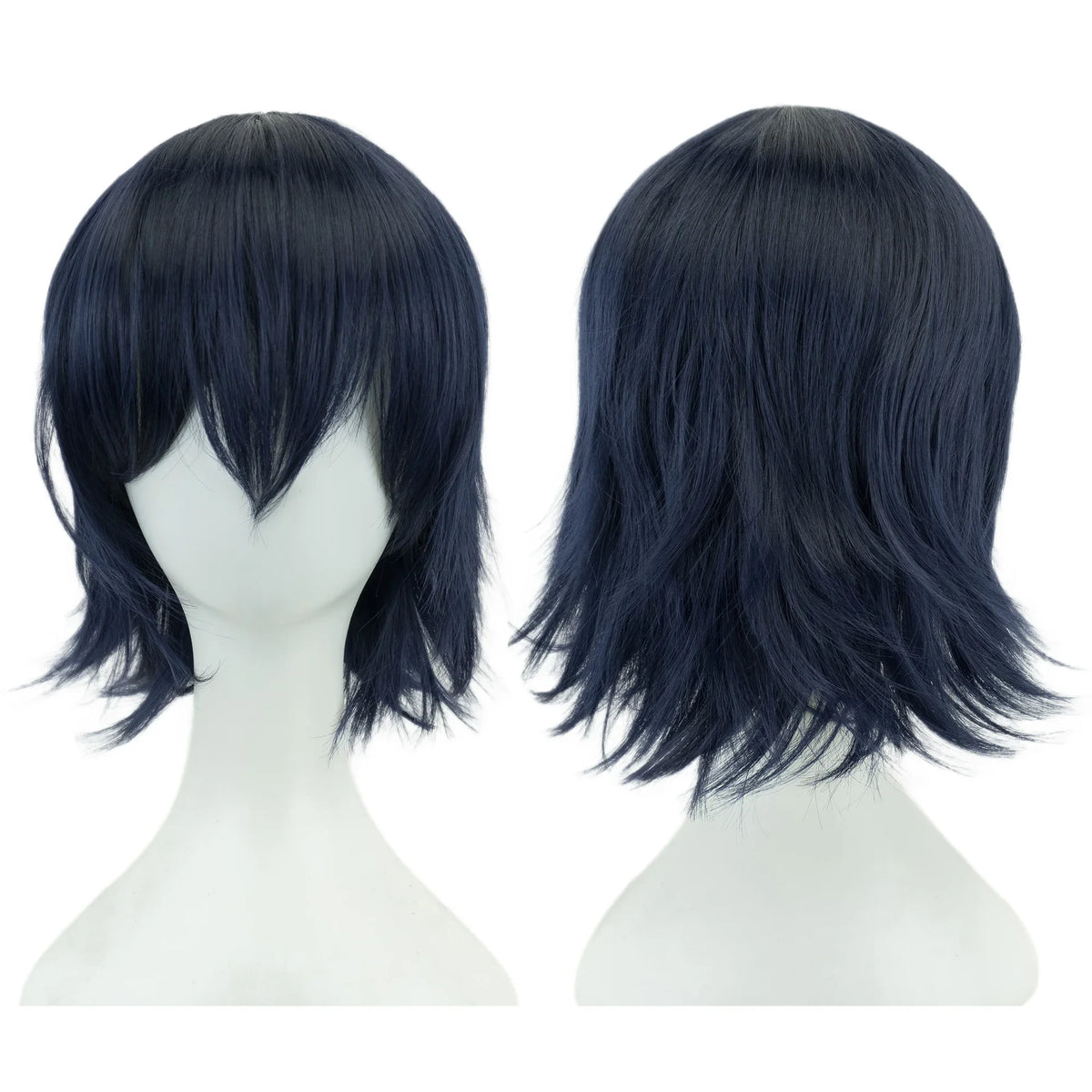 Short Curly Cosplay Bob Wig with Bangs for Costume Parties