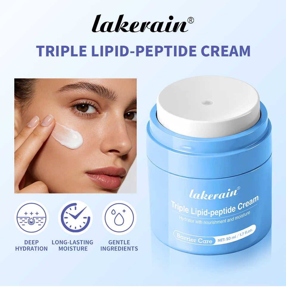 Triple Lipid Peptide Moisturizing Face Cream for Dry and Sensitive Skin