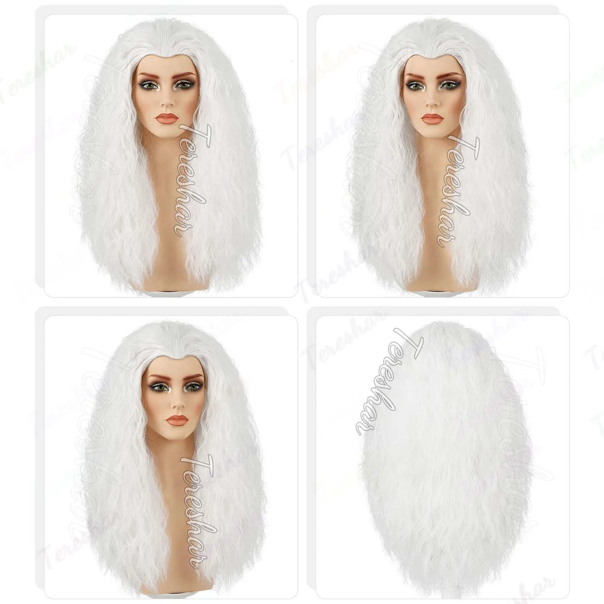 Long Curly Synthetic Witch Wig for Halloween Costume and Cosplay Parties