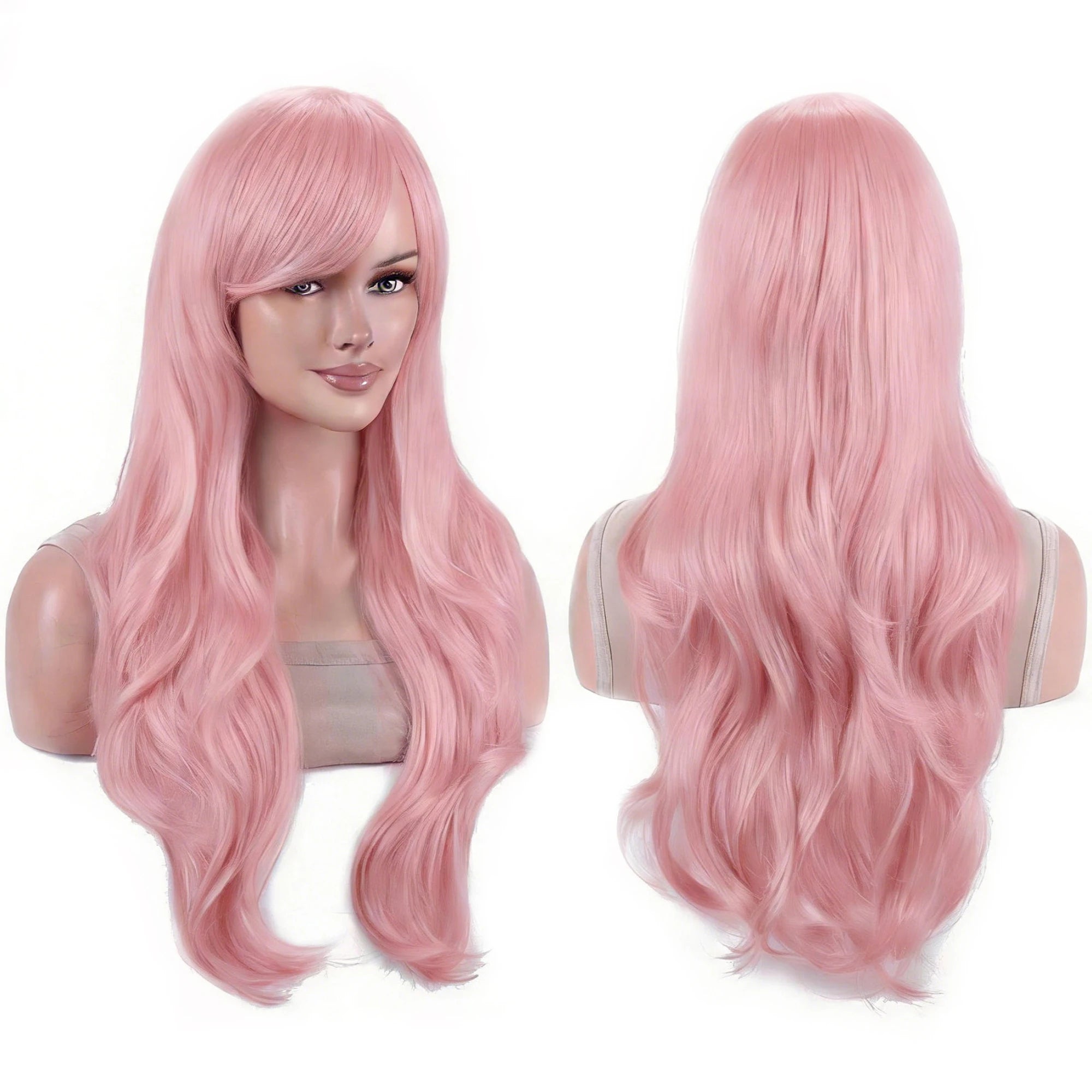 Long Wavy Black Cosplay Wig for Halloween and Costume Parties - 2