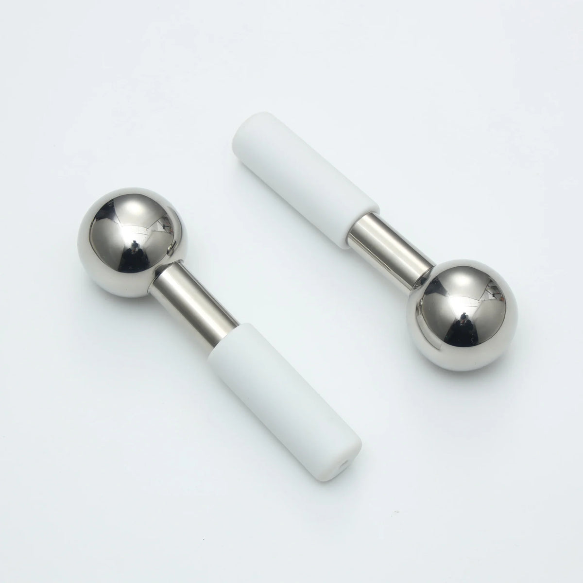 Stainless Steel Cooling Ice Globes for Facial Puffiness and Dark Circles