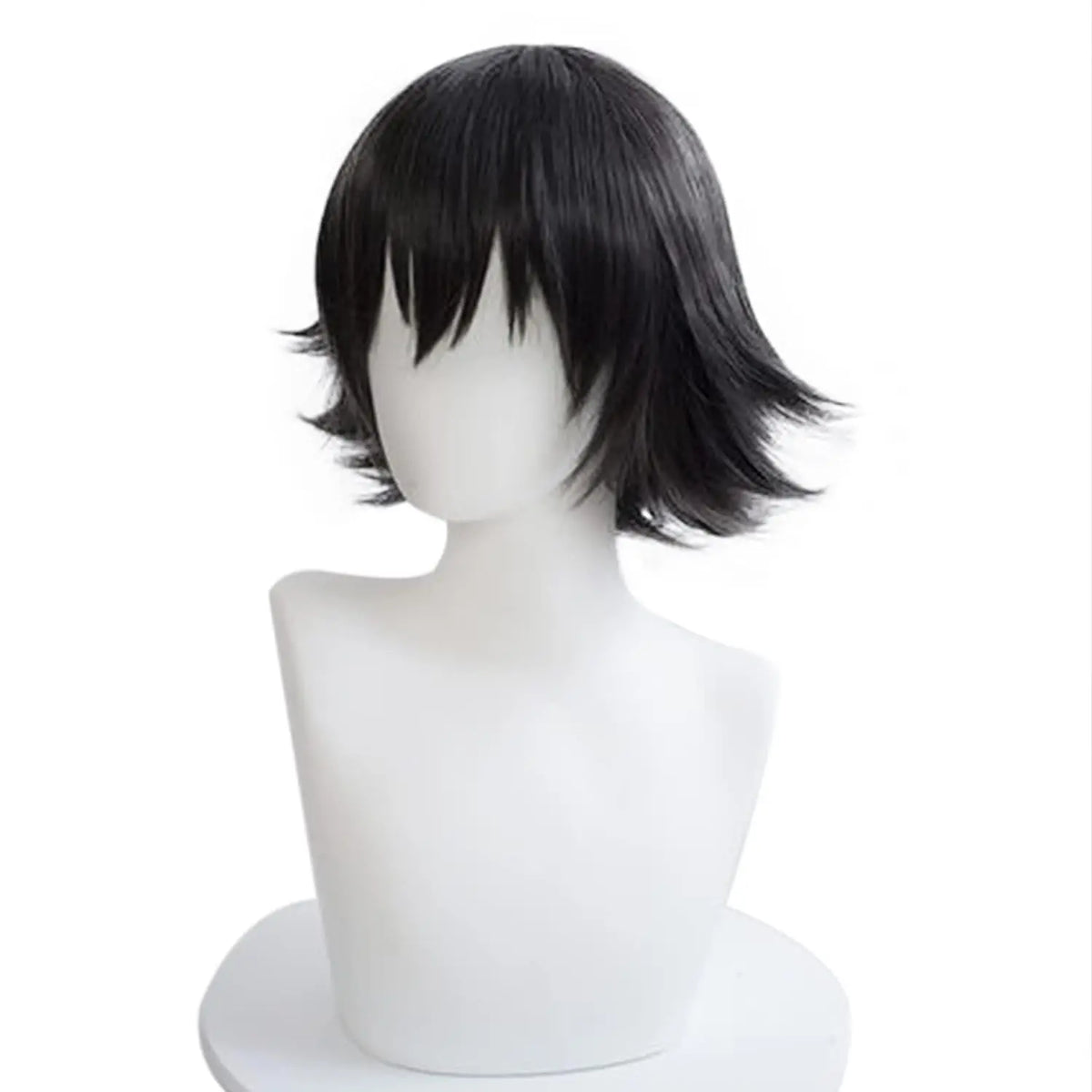 Short Wavy Orange Cosplay Wig for Anime Halloween Costumes