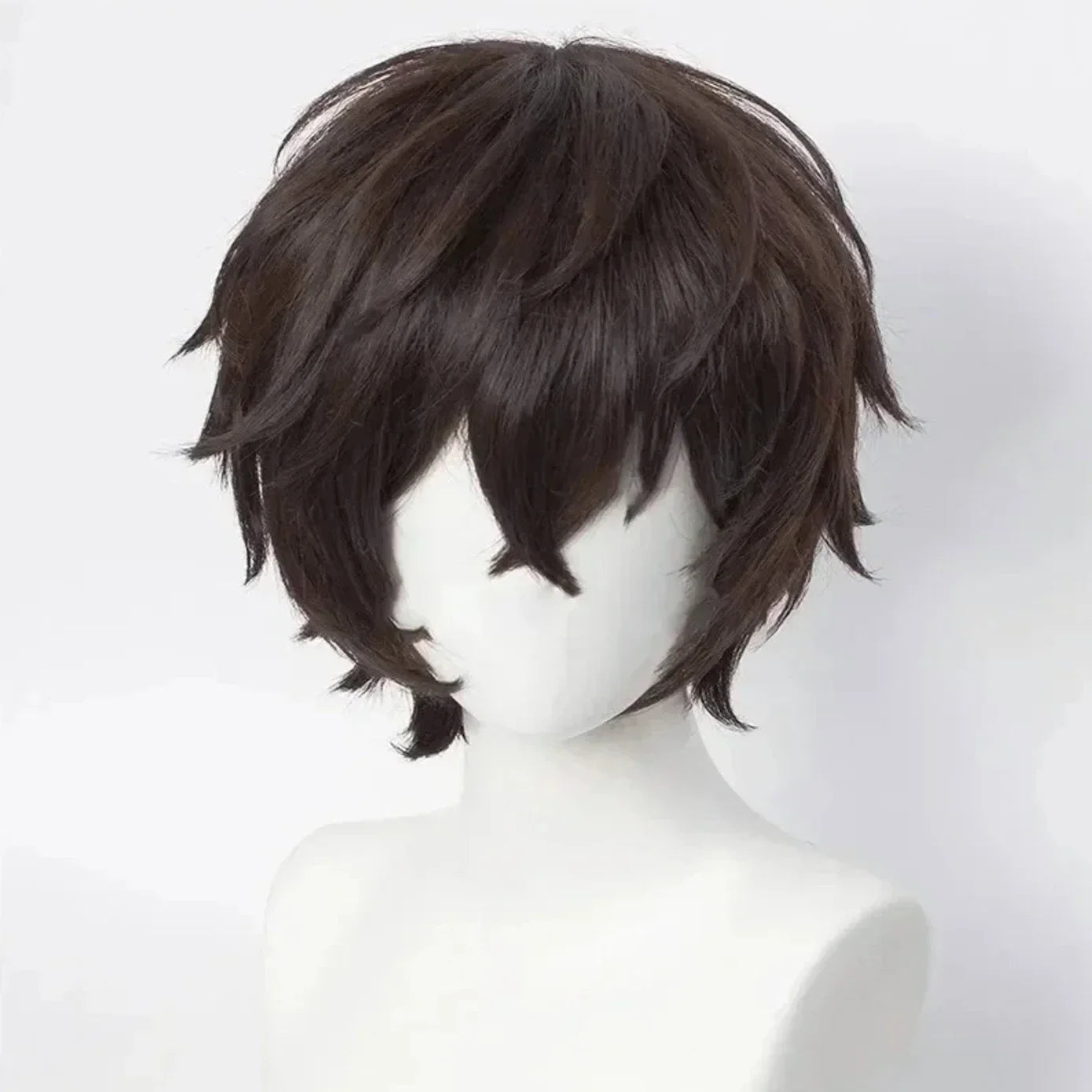 Short Brown Cosplay Wig for Anime Character Styling - 2