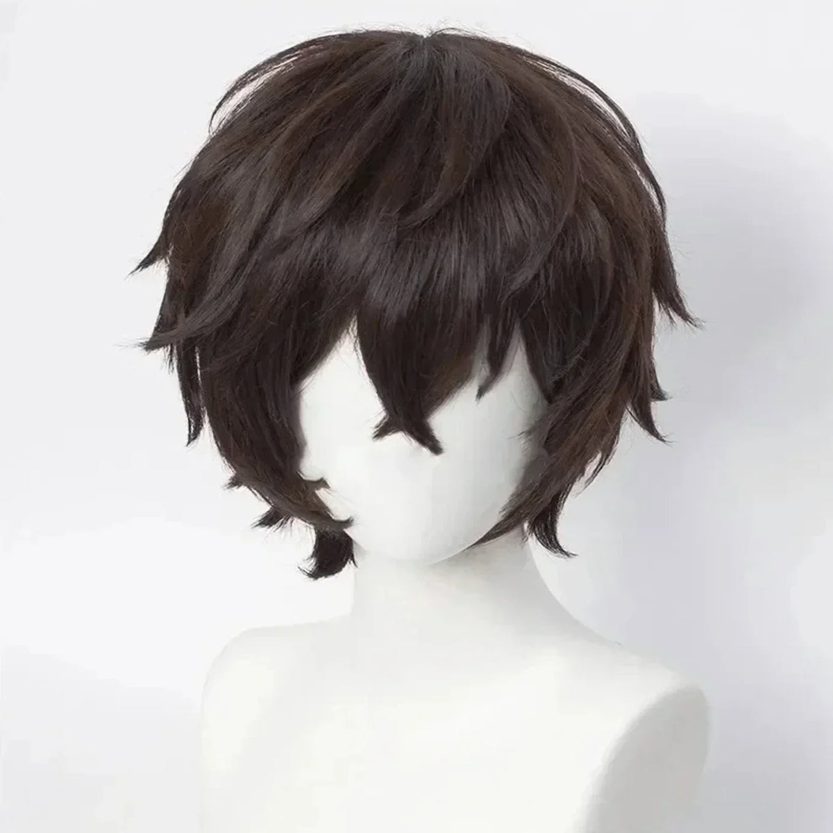 Short Brown Cosplay Wig for Anime Character Styling