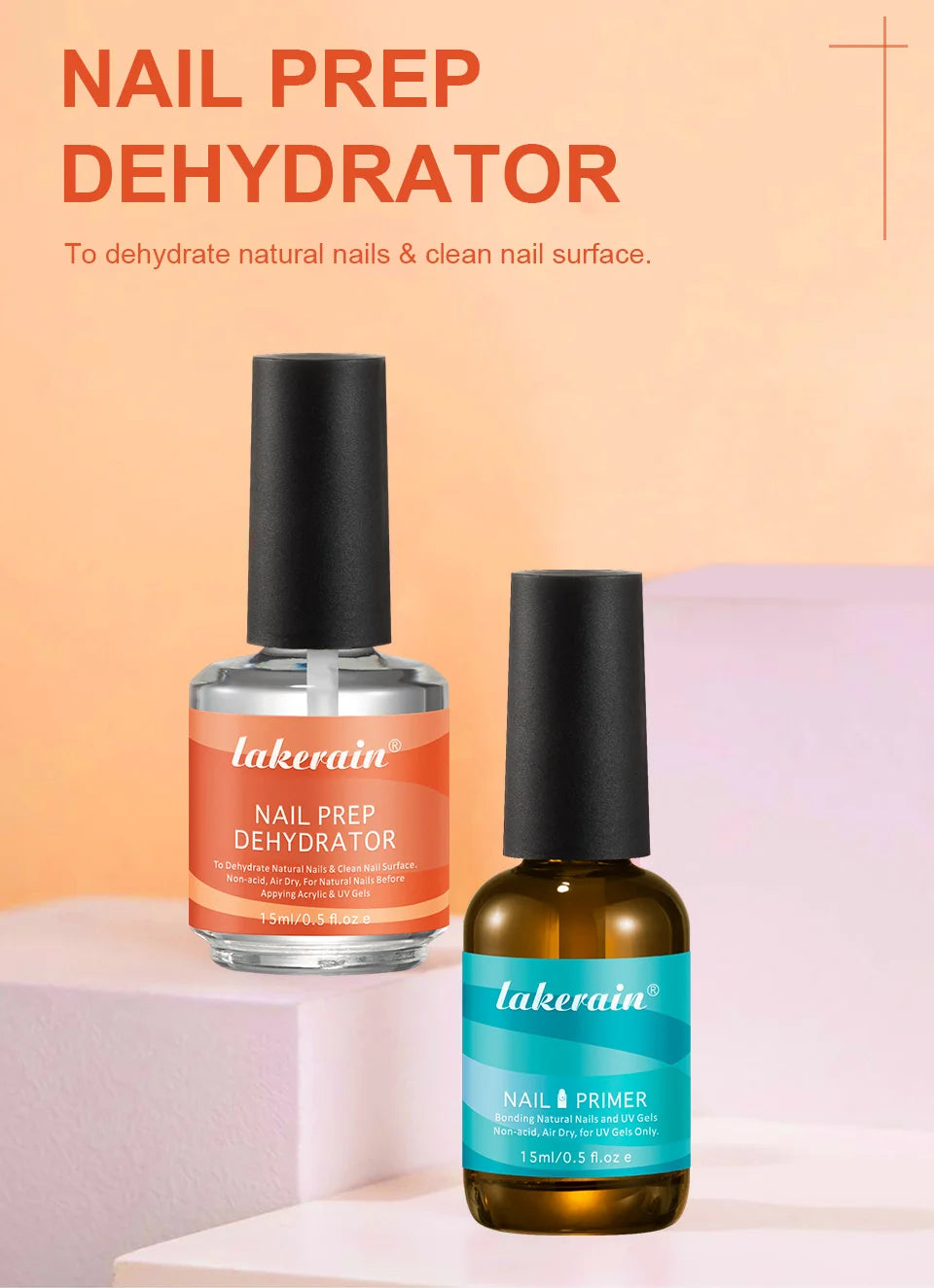 Professional Nail Prep Dehydrator and Primer Set for Long Lasting Nails - 7