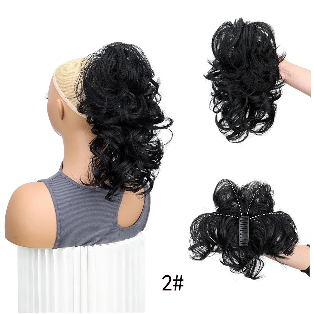 Curly Claw Clip Ponytail Extension for Instant Volume and Hairstyle