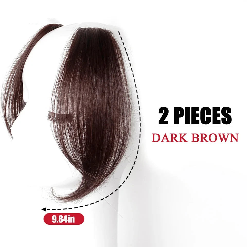 Clip-In Synthetic Hair Side Bangs for Instant Volume
