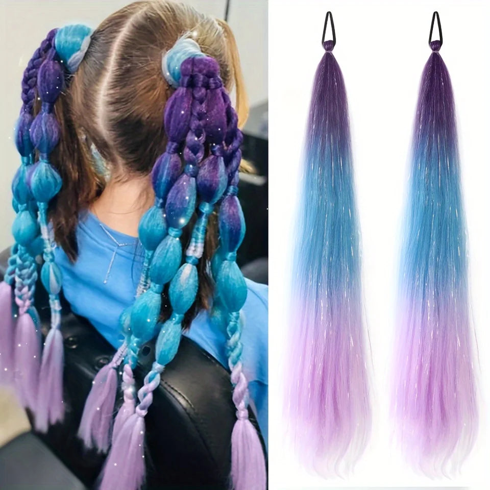 26 Inch Synthetic Braided Hair Extensions with Elastic Band - 15