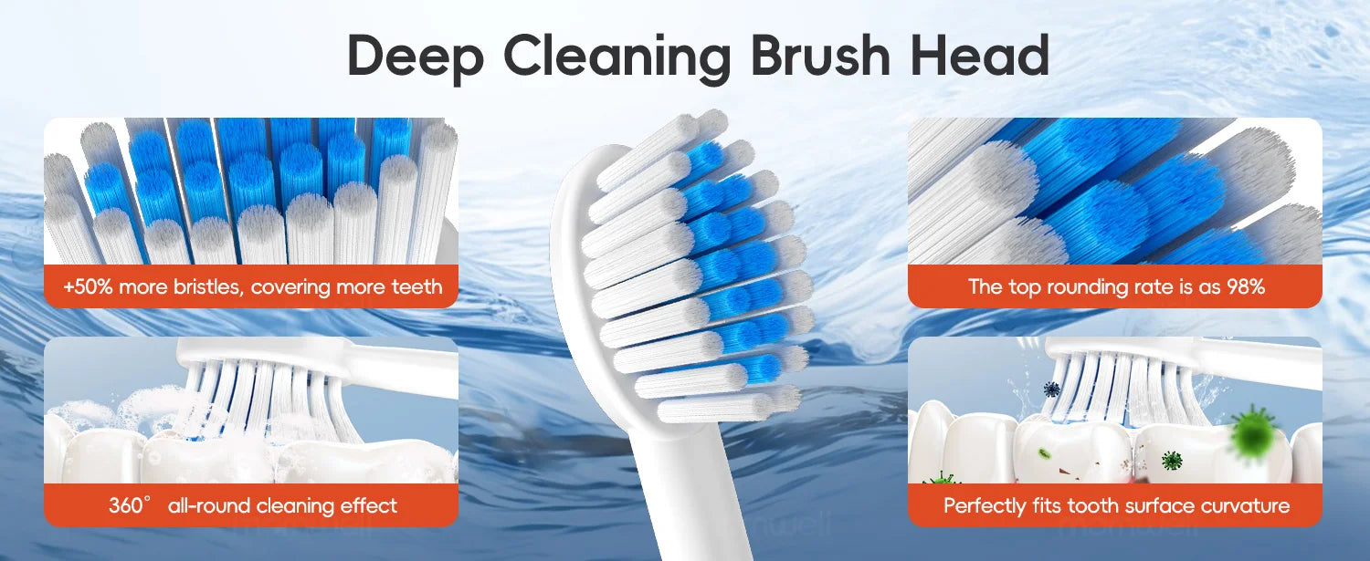 Rechargeable Sonic Electric Toothbrush for Deep Cleaning and Whitening - 10