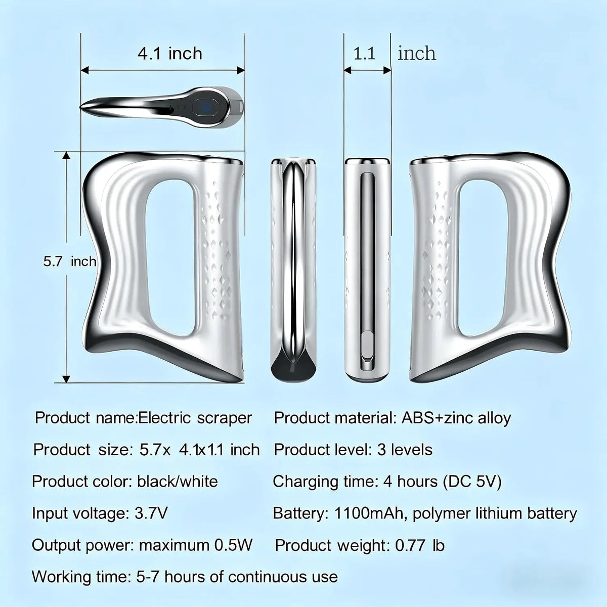 Electric Muscle Scraper Massager for Deep Tissue Relief and Recovery
