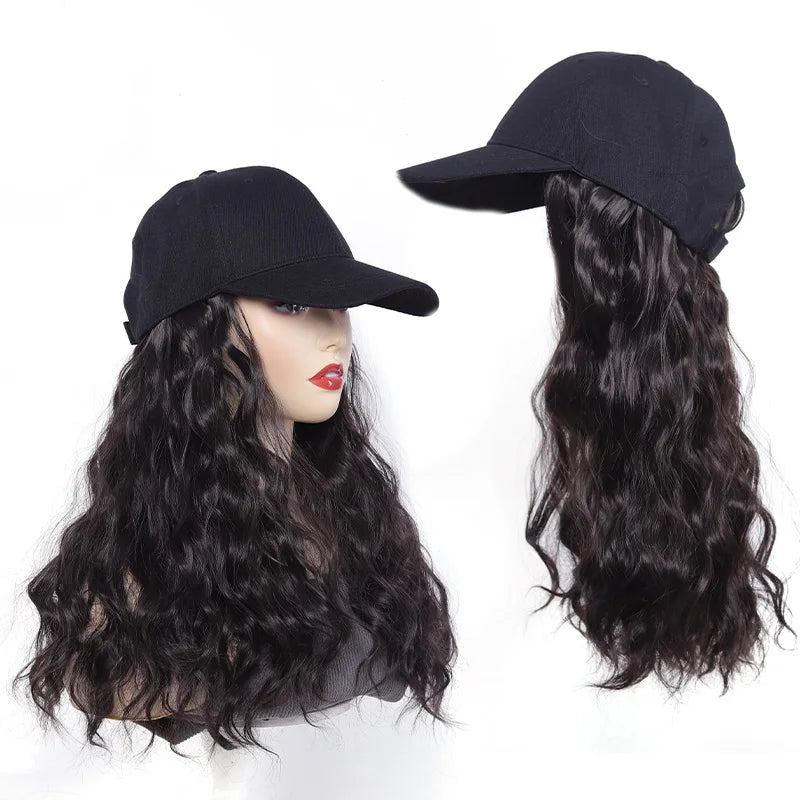 Wavy Hair Extension Baseball Cap for Effortless Styling