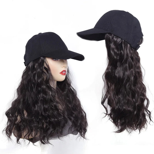 Wavy Hair Extension Baseball Cap for Effortless Styling
