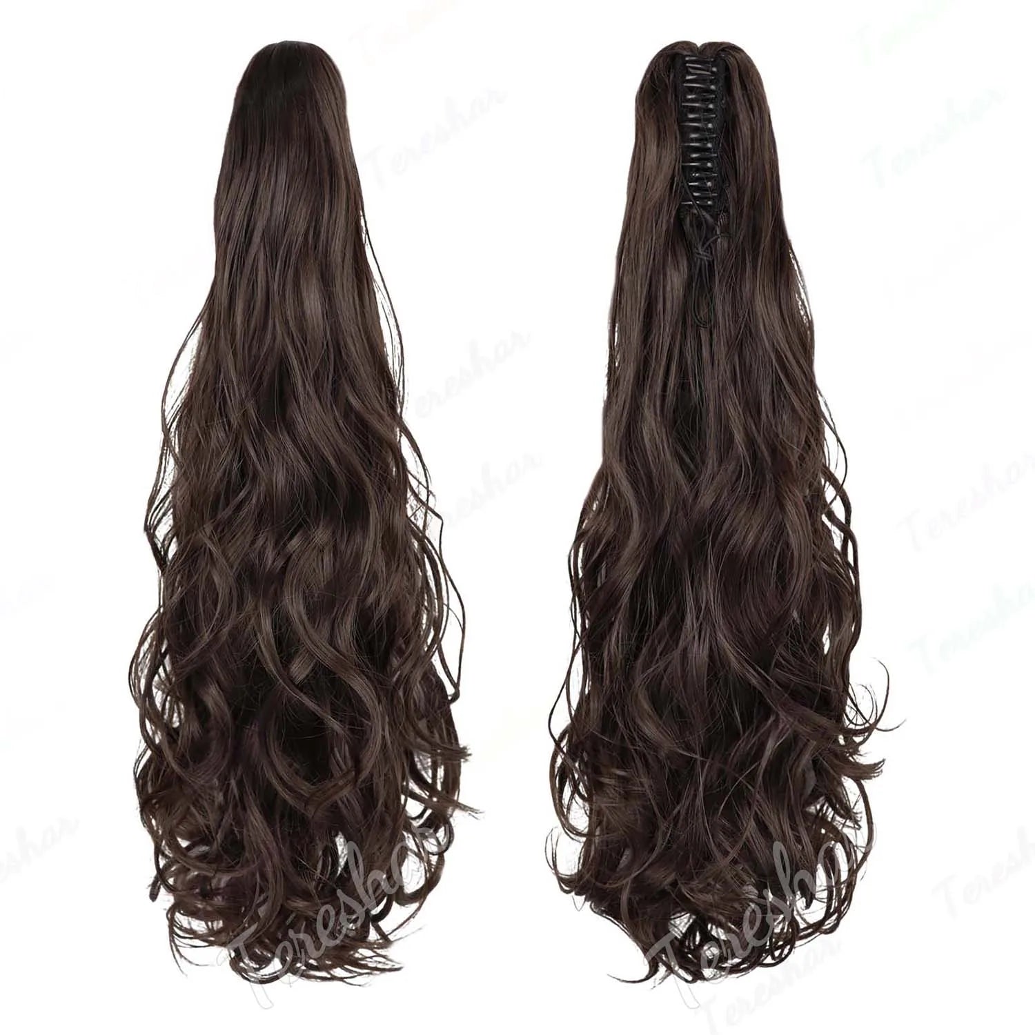 Wavy Claw Clip Ponytail Extension for Instant Volume and Length - 22