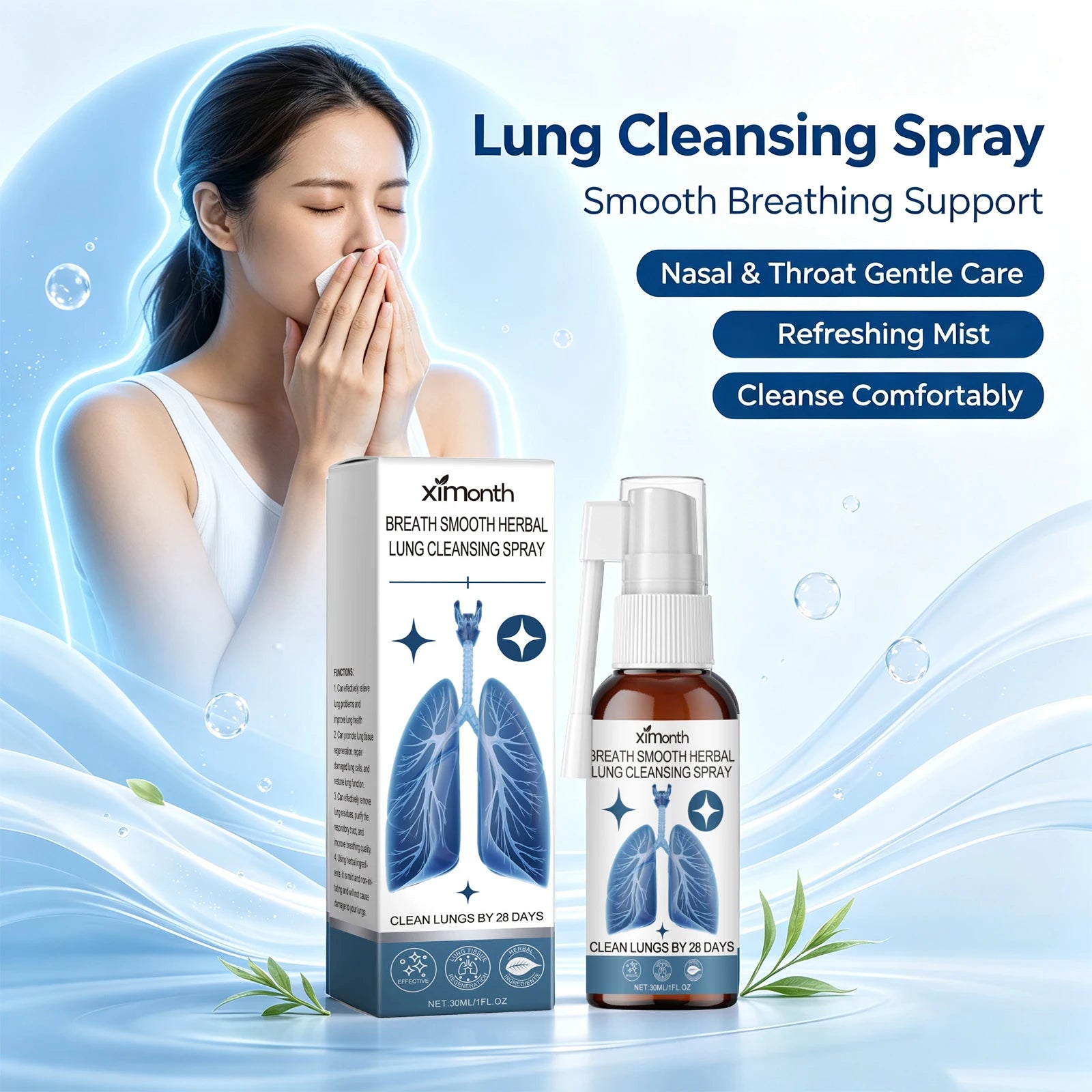 Herbal Lung Cleansing and Throat Soothing Care Spray - 6