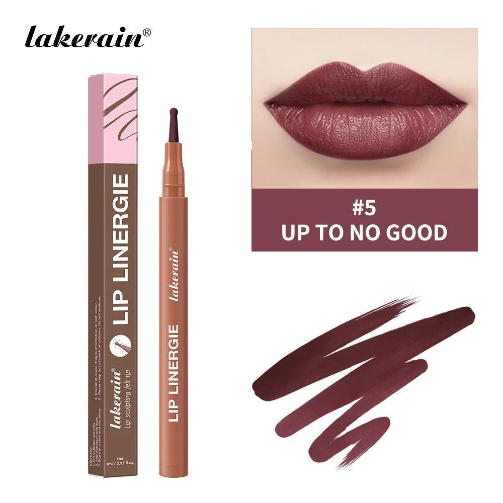 Waterproof Felt Tip Lip Liner Stain for Long Lasting Sculpted Lips - 33