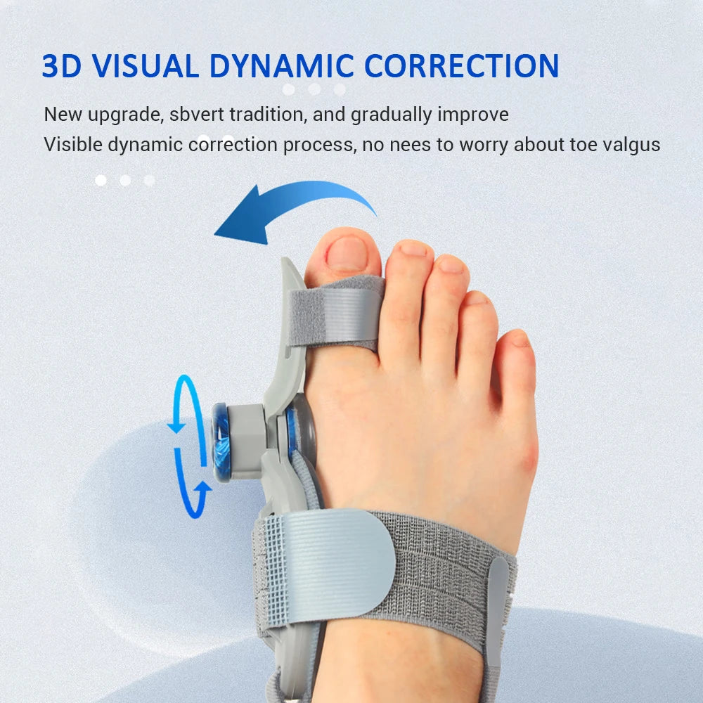 Adjustable Bunion Corrector with Knob Dial for Pain Relief and Alignment - 6