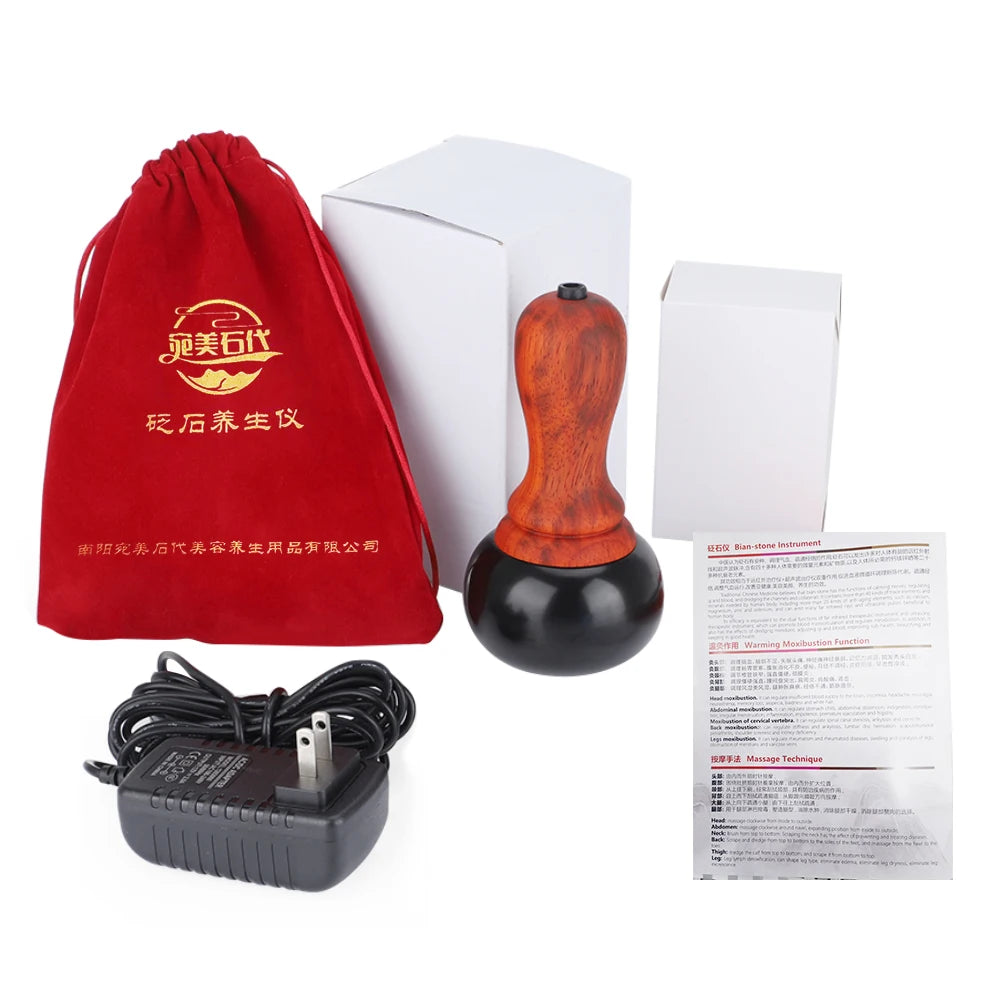 Electric Heated Bian Stone Massage Ball for Full Body Pain Relief - 20