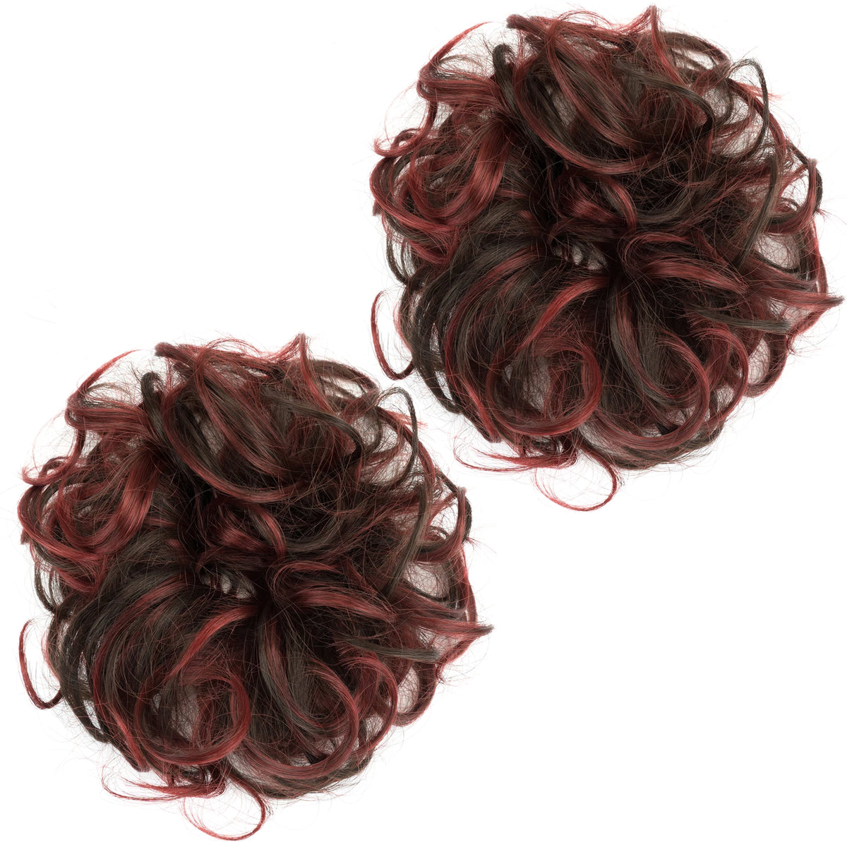 Messy Curly Hair Bun Scrunchie for Instant Volume and Elegant Updos